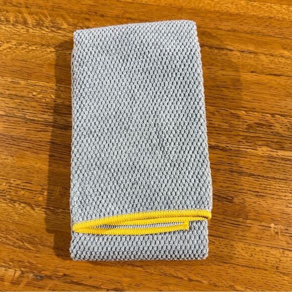 Norwex Kitchen Towel Graphite with Sunflower Trim NWT - Picture 3 of 10